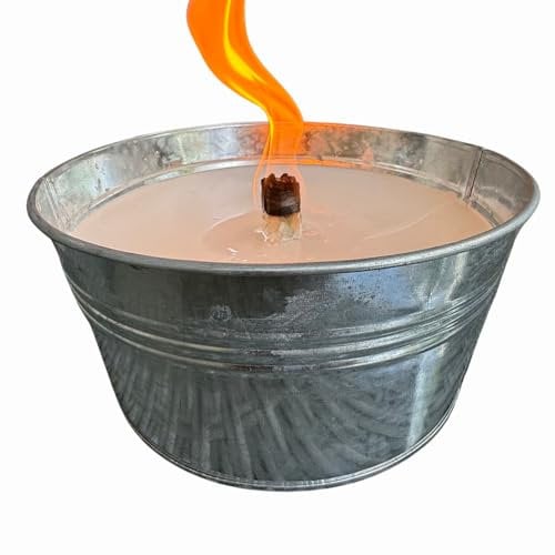 Schwabenfire XXL Outdoor Kerze, Feuerkugel 30cm, Edelrost, Wiederverwendbar, Geschenk für Frauen, RegioLust