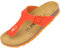 Palado Zehentrenner Damen Kos Matt – gefertigt in Spanien – weiche Veloursleder-Decksohle – mattes Obermaterial für dezente Eleganz Orange/Orange UK8 - EU41