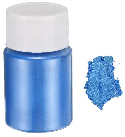 QUARKZMAN 15g/0.5oz Mica Pulver Natürliche Harz Epoxid Pigmentpulver für Gießharz, Autolack, DIY Kunst und Handwerk, Interferenzblau