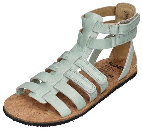 KOEL Barefoot - Kinder Sandalen - Aura METALLIC - Mint, Größe:25 EU