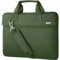 Voova Sacoche pour ordinateur portable de 14, 15,6, 16, sac à bandoulière, sac à bandoulière, protection à 360°, étanche, anti-chocs, vert