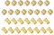 PATIKIL Kit d'Assortiment de Raccords à Compression pour Tube de 12 mm de Diamètre Extérieur, 15 Ensembles de Manchons et Inserts en Laiton pour Tuyaux d'Eau, d'Huile et d'Air