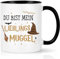 CHUIN DRUCK Tasse mit Spruch Du bist mein Lieblings Muggel - Lustige Geschenk für Freund Freundin Klassenkamerad Fanartikel Fantasy Fans Zauberhafte Geschenke, 320ml Schwarz