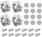 LT Easiyl 4set 3-Way Corner Bracket Cube 30x30x30mm 3-Way Aluminum Alloy Block for Aluminum Extrusion Profile 3D Printer Accessories with Screws