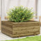 Tidyard Pflanzkübel Hochbeet Blumenkasten Pflanzkasten Blumenkübel Gemüsebeet Pflanzbeet Blumentopf Pflanzenkübel Pflanztopf Pflanzwanne Gartenbeet 110x110x49,5 cm Kiefernholz Imprägniert