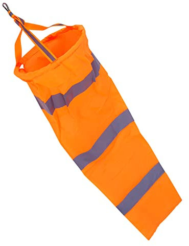 Veleta de Viento de 30 en la Oscuridad 80 Cm Manga de Viento de Poliéster con Luz Nocturna de 80 Cm, Bolsa de Calcetín para Medir la Dirección del Viento Al Aire Libre con