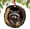 Ornament für Weihnachtstiere, Anhänger mit Tieren, Weihnachtsbaum, 2D, niedlich, Acryl, Tieranhänger – lebende Tiere, , Eule, Eichhörnchen, Igel, Kaninchen, Vogel, hängend