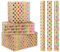 CHEPULA Geschenkpapier Geburtstag 3 Rollen, 43 cm x 300 cm Glitzernde Geschenkpapierrolle Erwachsene Kinder, Braun Kraftpapier Recycelbar Geschenk Papier, Birthday Gift Wrapping Paper für Geburtstag