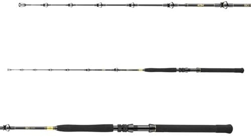 DAIWA BG Big Game 13.6-22.7 kg, 5.50 Ft, 3 Teile, mit Tip Rollerring, Progressive Action, Big Game Salzwasser Angelrute