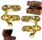 Hasp-Riegel, Hasp-Riegel |. 2 Messing-Retro-Verschlüsse für antike Boxen |. Mini-Haspe im Vintage-Stil, perfekt für Schmuckkästchen und Werkzeugkästen | Projekte und handgefertigte Gegenstände