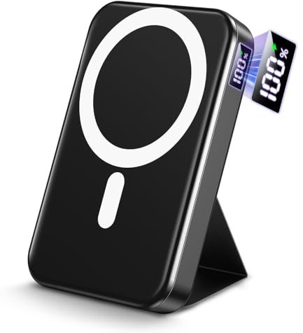 For Magsafe Power Bank, Portable Charger 22.5W Fast Charging Wireless Power Bank, 12000mAh Magnetic Phone Charger with USB-C, LED Display Battery Pack for iPhone 16/15/14/13/12 Pro/Pro Max