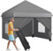 Gazebo pop-up 420D impermeabile con lati 3 m x 3 m, altezza regolabile, gazebo da giardino, protezione UV 50+, riparo per eventi, per giardino, esterno, campeggio, vasca idromassaggio, gazebo con lati