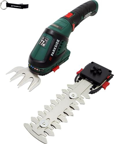HEADNMORE® Bundle – Parkside® - Forbici per erba a batteria 4 V 2 in 1 – PGSA 4 + portachiavi