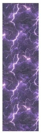 Amooorous Lightening Purple Nature Griptape für Skateboards mit Design, wasserdichtes Fusion-Scooter-Griffband, reißfest, Cruiser-Griptape, 84 x 22,9 cm