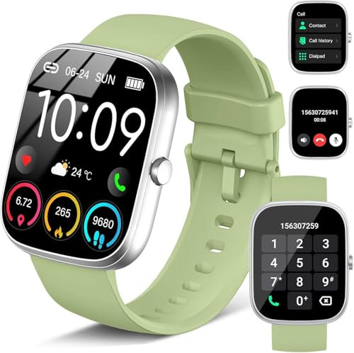 Smartwatch Uomo Donna, 1.91 Orologio Fitness con Effettua/Risposta Chiamate, 110+ Sportive Fitness Tracker con Contapassi Sonno Cardiofrequenzimetro SpO2, Impermeabil IP68 Smart Watch per Android iOS