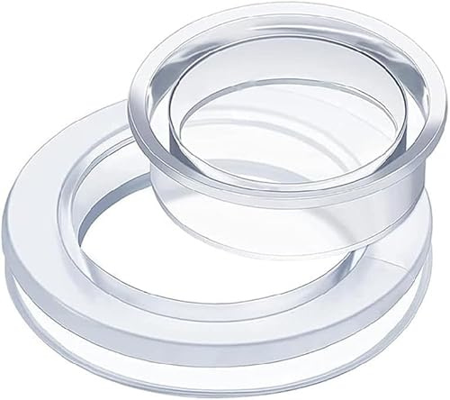 Zhhuoc Clear Standard Size Silicone Umbrella Hole Ring Plug and Cap Set, 2 Inch Patio Table Umbrella and Cap Set, Outdoors Patio Garden Table Deck Yard,Hole Ring Shade