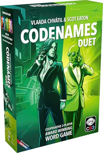 CGE Codenames: Duet Board Game (2nd Edition) The Top Secret Cooperative Word Association Game for Two Players & Couples Game Nights
