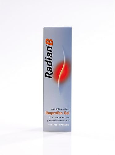 Radian B Ibuprofen Gel 5% topical analgesic and anti-inflammatory for backache, rheumatic and muscular pain, sprains and sports injuries.