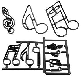 Patchwork Cutters - EXTRA LARGE Music Notes Sugarcraft
