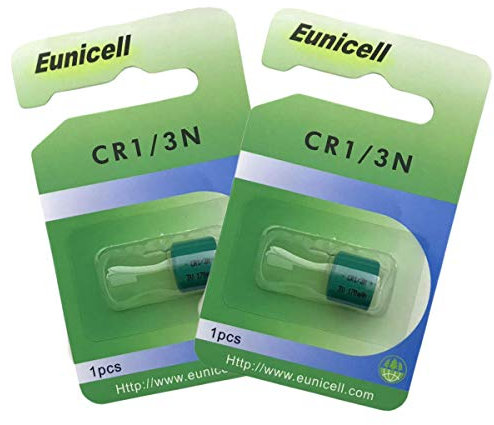Lot de 2 piles CR1/3N DL1/3N 2L76 3 V pour appareil photo