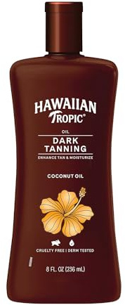 Hawaiian Tropic Dark Tanning Oil 8oz (6 Pack) by Hawaiian Tropic