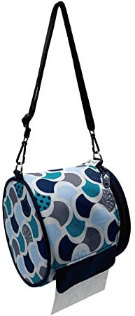 Olve Toilettenpapierhalter, Rollentuchspender, Katzensicher, Papierabdeckung, tragbare und Faltbare Aufbewahrungstasche für Camping, Outdoor-Zelt, Heimbüro, Minzgrün