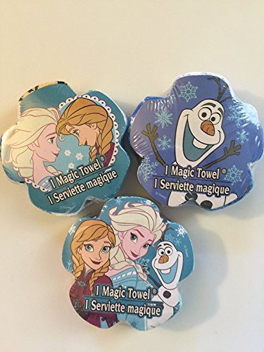 Magic Towel 3er Set Disney Frozen Variiert im Design 100% Baumwolle