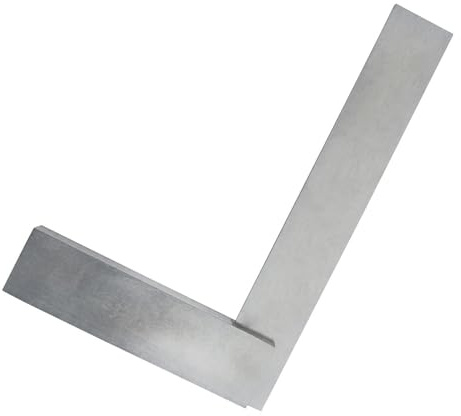 Dapetz ® 200mm (8) Inch Engineers Set Square Precision Solid Steel Garage Workshop Used for Marking and Measuring A Piece of Wood Or Metal Hardened, Tempered & Finely Polished Blades