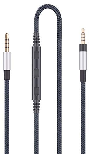 Audio Replacement Cable Compatible with Bose SoundTrue, SoundLink, SoundLink II Headphones and Compatible with iPhone iPod iPad Apple Devices with in-Line Mic Remote Volume Control