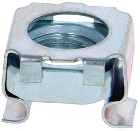 MroMax Dadi a cartuccia a foro quadrato M10 x 17 mm (L) x 12 mm (H) 20 pz dadi galleggianti in acciaio al carbonio adatti per armadi controllori del telaio