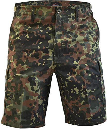 normani Kurze Bermuda Shorts US Army Ranger Feldhose Arbeitshose S - XXXL Farbe Flecktarn Größe M