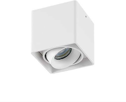 Arcchio Deckenlampe Kubika (Modern) in Weiß aus Aluminium (1 flammig, GU10) - Deckenleuchte Lampe Flurleuchte