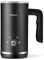 Yissvic Montalatte Elettrico Cappuccino 4 in 1 Schiumatore 600W 300ml Montalatte in Acciaio Inox Rivestimento Antiaderente per Caffè, Latte, Cappuccino, Nero