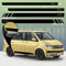 Auto-Dress Seiten-Streifen Aufkleber Set/Dekor passend für VW T4, T5 & T6 Bus - Motiv: Mountain Silhouette Racing ohne Strich (175 Shortbread, Kurzer Radstand)