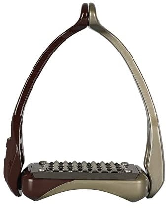 Acavallo Steigbügel Opera Stirrup metallic Farbe: braun/Titan-Gold Flaggen: 1