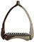 Acavallo Steigbügel Opera Stirrup metallic Farbe: braun/Titan-Gold Flaggen: 1