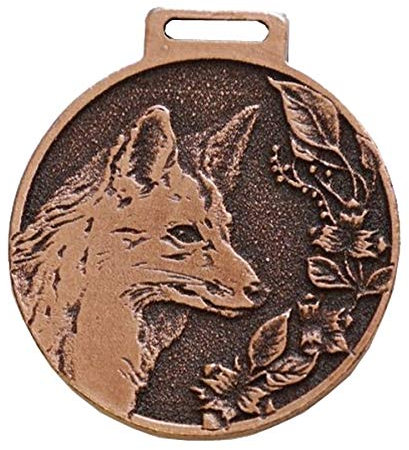Generisch Fuchs Deko Medaille BRONZEFARBEN Auszeichnung Prämierung