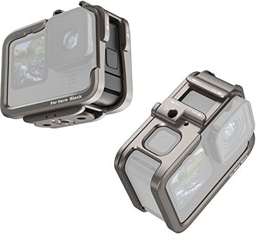 Honbobo Hero 11 10 9 Camera Cage, Gabbia protettiva Gabbia metallica Caso telaio Accessori compatibile con GoPro 11 10 9