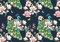 wandmotiv24 Fototapete Kunst Aquarell Pfau Muster, 200 x 140cm - selbstklebende Strukturtapete, Wanddeko, Wandbild, Wandtapete, Tier Feder Blumen rosa M6581