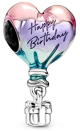 MGIUL Birthday Hot Air Balloon Charm für Frauen Armbänder Halsketten 925 Sterling Silber Anhänger Perlen Schmuck Geschenk für Mädchen Jungen