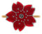 Serviettenringe 12 Stück Bunte Emaille Floral Tropfende Öl Serviettenring Tischserviette Knopf Rot