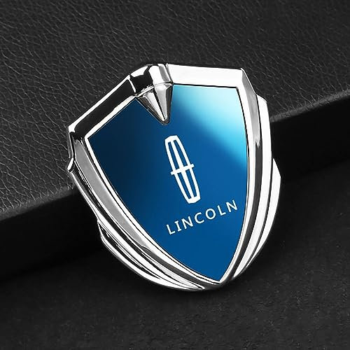 Auto Metall 3D Emblem, Für Lincoln Navigator MKX CONTINENTAI mkz mkc MKT mks Nautilus Aviator Zephyr Kofferraum Logo Buchstabe Aufkleber modifiziertes Abzeichen Sticker Styling Zubehör,E
