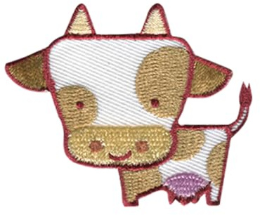 Catch the Patch Kuh Rind Tier - (Größe: 5,4 x 4,5 cm) – Aufbügler & Applikationen in verschiedenen Größen – Ideal für Kleidung, Schulranzen, Jeans & Rucksäcke