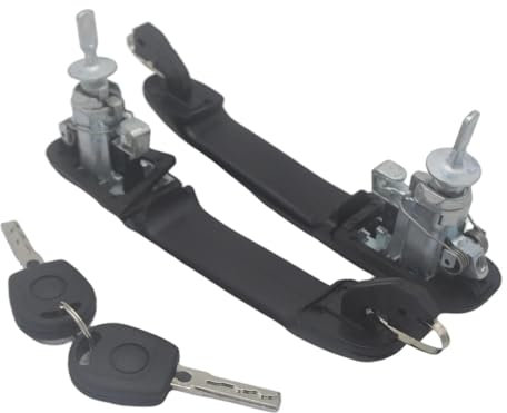 BENSIL Für VW Für Sharan 1995-2010 Schwarz Auto Zubehör Vorne Links Türgriff Mit Schlosszylinder 6K0837205 6K0837206 2PCS Auto-Außentürgriffe