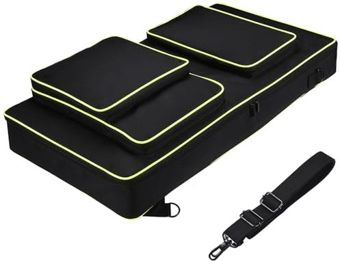 Seracle Carrying Case Portable Bag Travelling Case Compatible with DDJ FLX10 / DDJ 1000 / DDJ 1000SRT Portable Controller and DJ Headphone (Black)