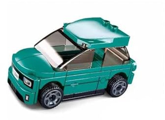 Pullback Elektro-Auto türkis (57 Teile)