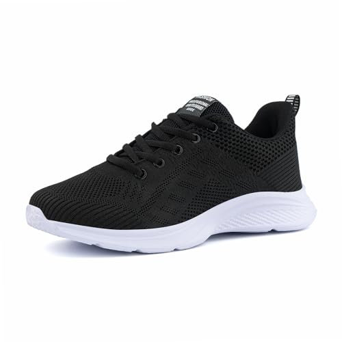 Hitmars Basket Femme Running Chaussures Sport Sneakers Femme Legere Marche Basquette Fitness Jogging Course Coussin d'air 3 Noir 40