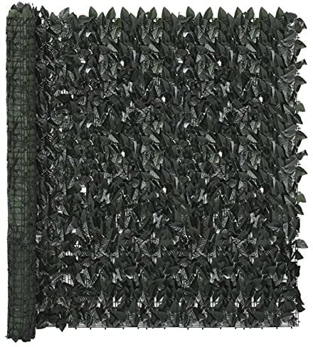 ShGaxin Auvent pour balcon avec feuilles vert foncé 500 x 150 cm, auvent latéral, auvents de jardin, auvents Pergola, store d'extérieur pour terrasses extérieures - 315493