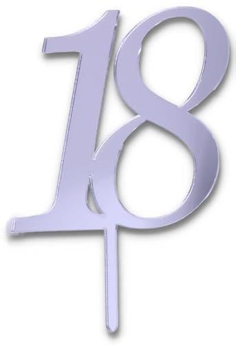 Cake Topper 18 Jahre Silber