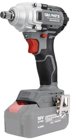 GRAPHITE Akku Schlagschrauber 18V 1/2 330 Nm, Schlagschrauber Akku | Elektrischer Schlagbohrschrauber Bürstenloser Motor, Ohne Akku/ Ladegerät, Bürstenloser Elektro Schlagschrauber